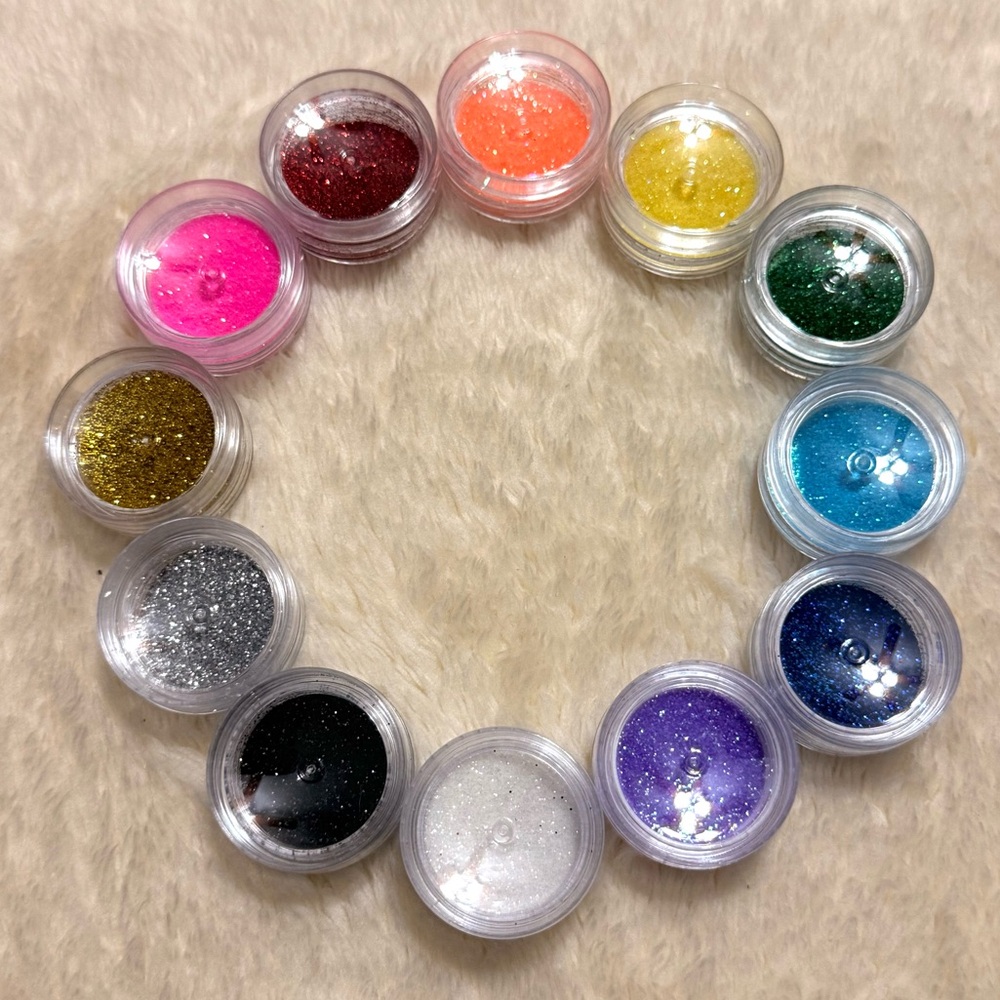 Colorful Glitter Powder Set